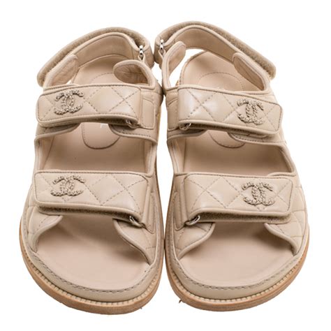 chanel tan de|Chanel sandals official site.